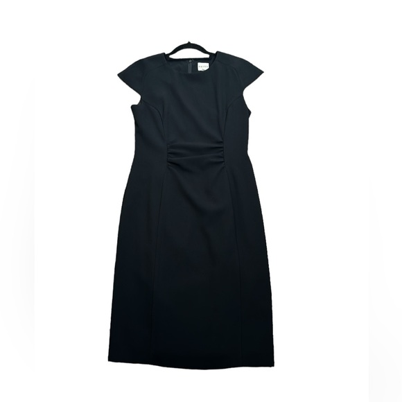 REISS black cap sleeve knee length dress size 6 lined office work wear e -  coffeafoods.com